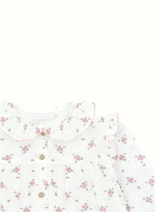 Floral Print Shirt in Pink
