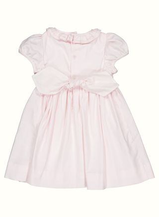Ella Pink Short Sleeve Smocked Dress
