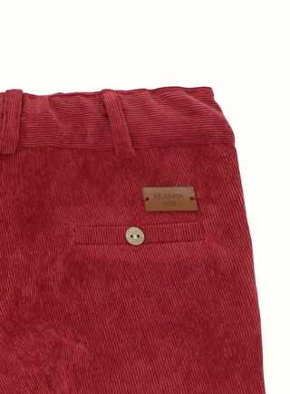 Boy Corduroy Trousers in Burgundy
