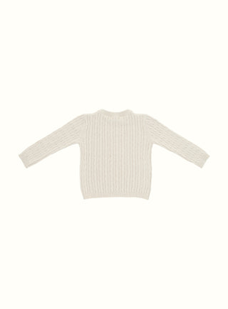 Cable Knit Sweater in Beige
