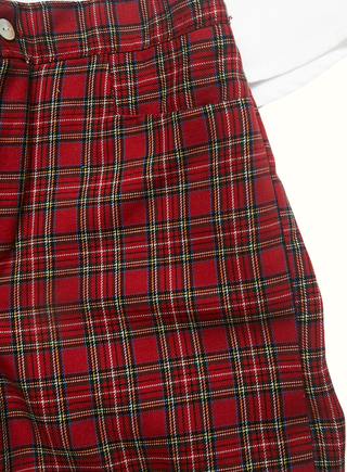 Boy Christmas Tartan Shorts in Red (2Y 6Y)
