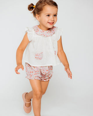 Girl Floral Blouse and Bloomer Set (3M 18M)
