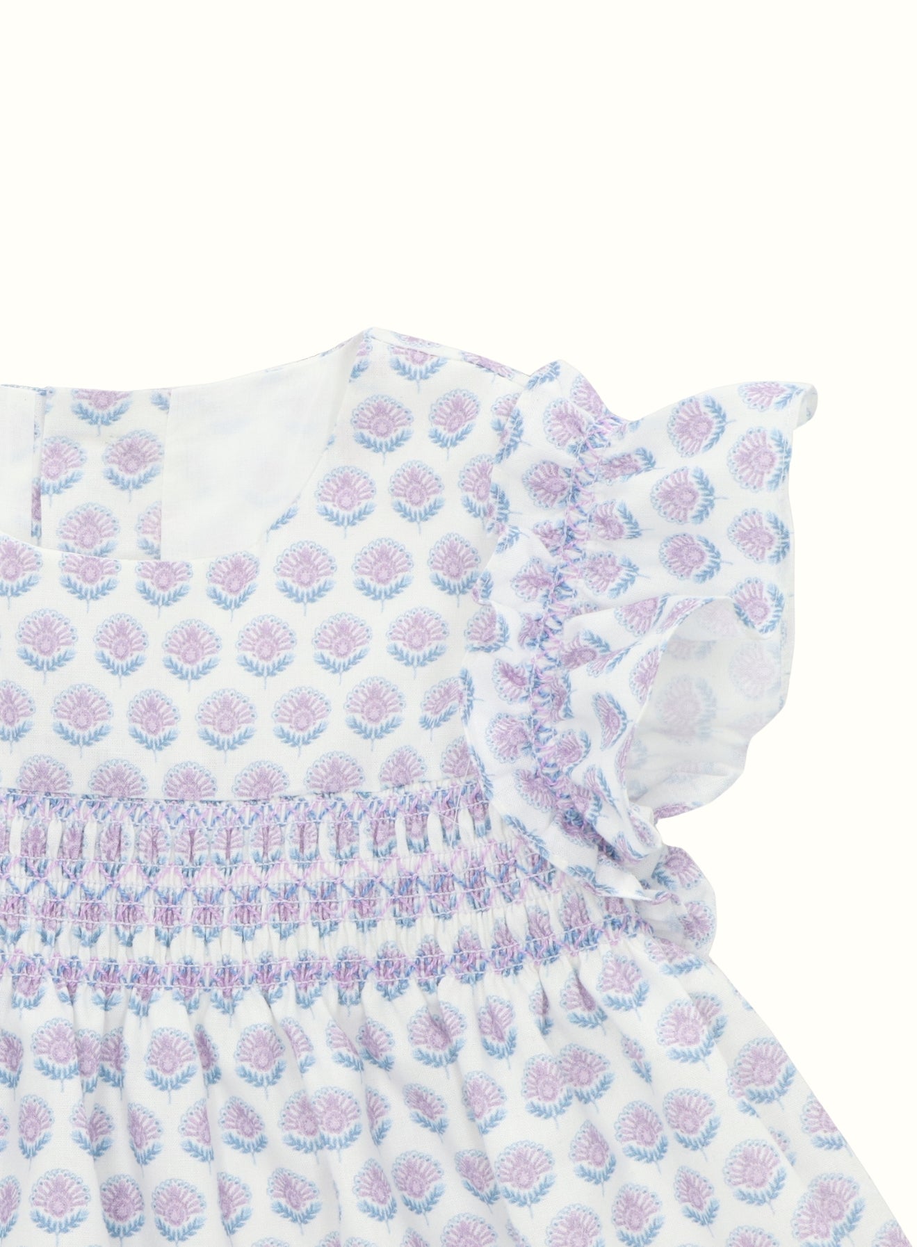 Lavender flower Dress (12mths-6yrs) – Mimi's London