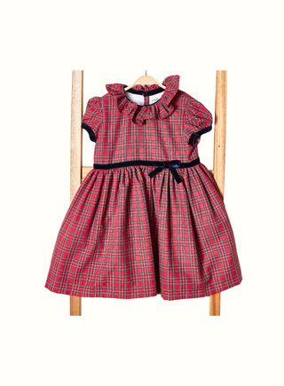 Regina Tartan Girl Dress in Red (6M 6Y)
