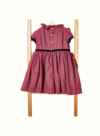 Regina Tartan Girl Dress in Red (6M 6Y)
