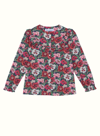 Girls Floral Liberty Fabric Cotton Blouse
