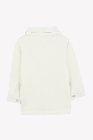 Boys Ivory Cotton Jersey Shirt (2Y 6Y)
