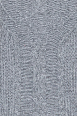 Boys Grey Cable Knit Wool Jumper (5Y 6Y)
