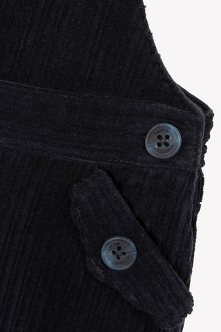 Navy Needlecord Dungarees for Baby Boys
