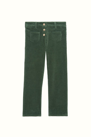 Green Corduroy Trousers for Girls
