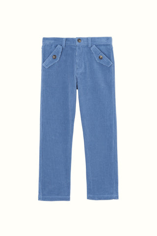 Boys Light Blue Needlecord Trousers
