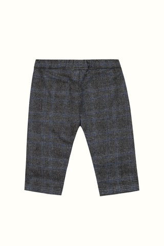 Baby Boys Grey & Blue Check Wool Trousers (6M 4Y)

