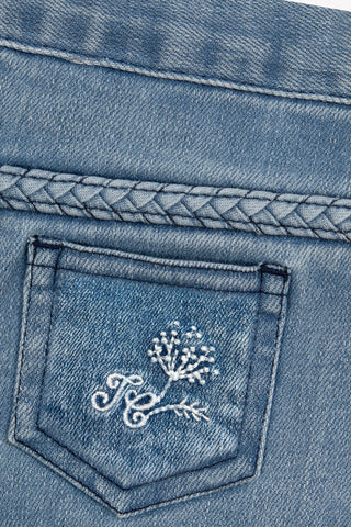 Baby Girl Light Blue Denim Jeans
