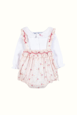 Floral Short Set in Ivory & Pink
