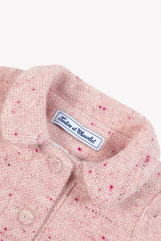 Pale Pink Wool Coat
